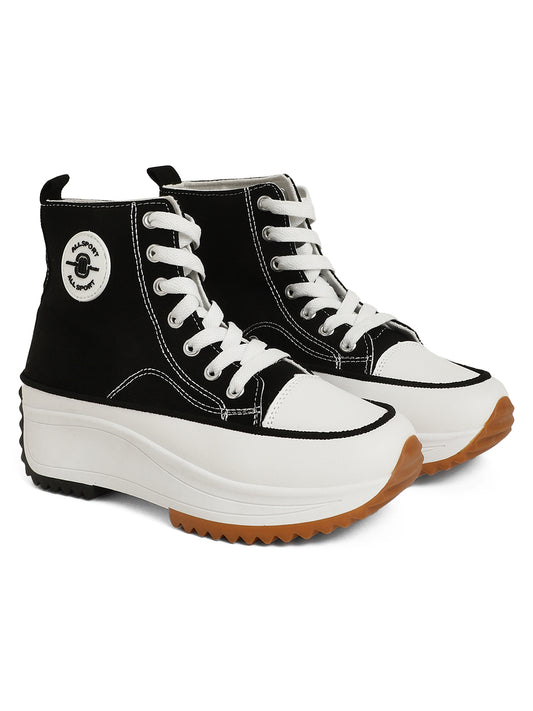 Mozafia Canvas Hike Platform Women Casual Shoe