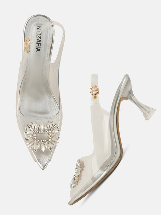 MOZAFIA Heels Sandals for Women