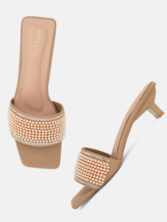 MOZAFIA Heels Sandals for Women