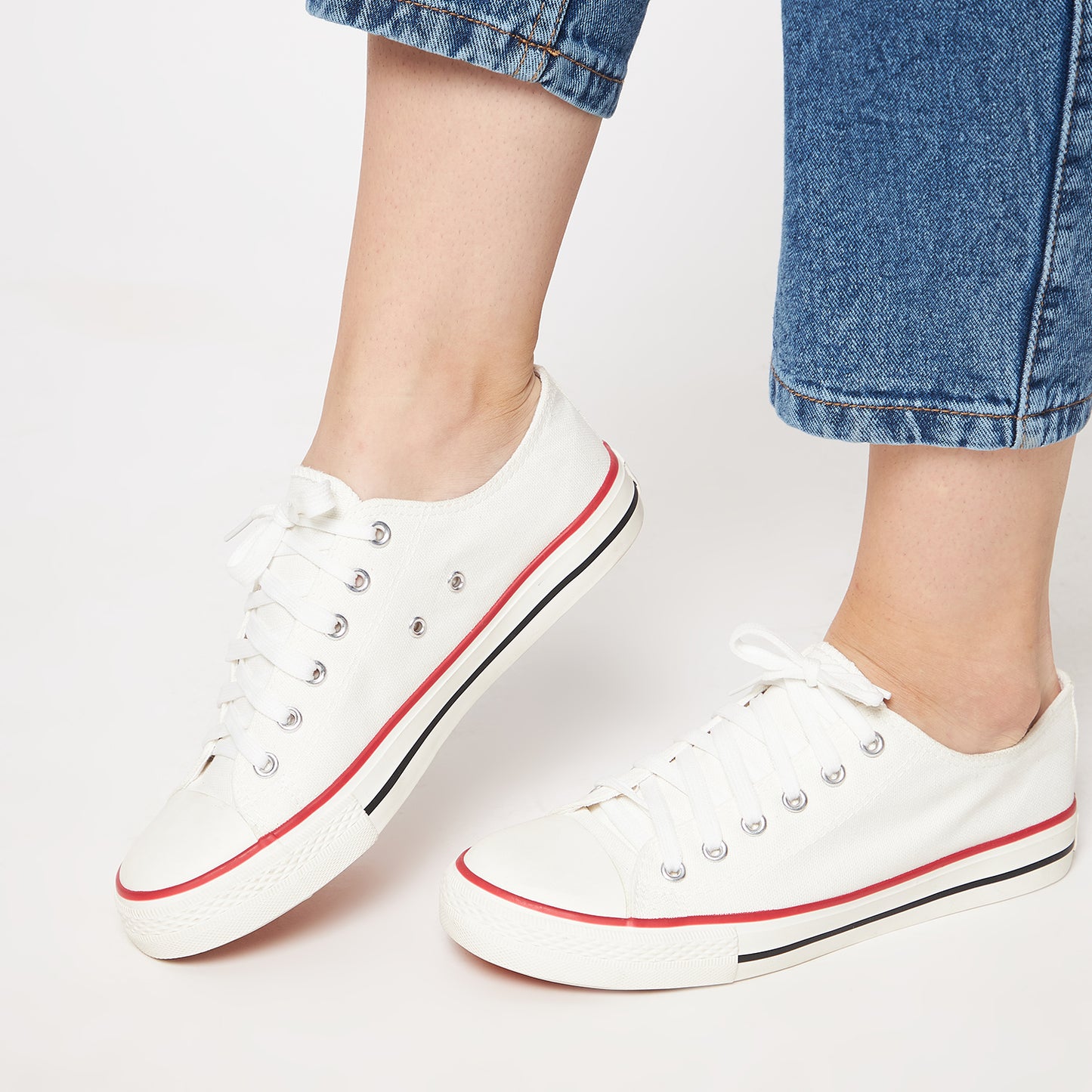 Mozafia Mid Ankle Women Canvas