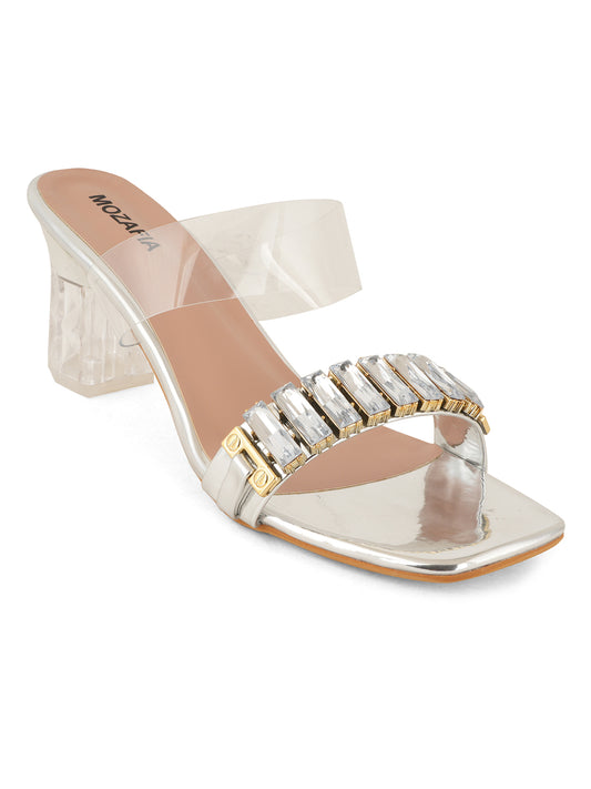 MOZAFIA Heels Sandals for Women