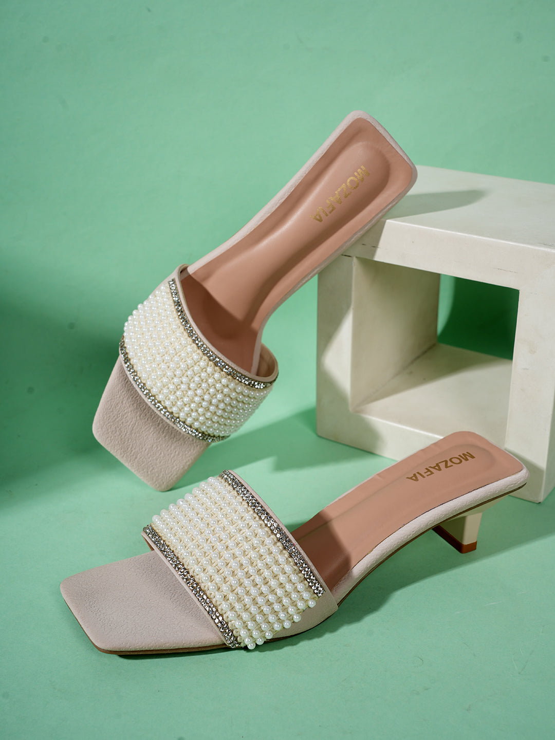 MOZAFIA Heels Sandals for Women
