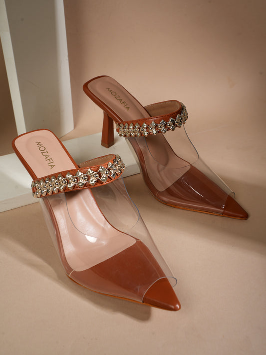 MOZAFIA Heels Sandals for Women