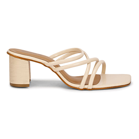 Mozafia Square Toe-Strappy -3 Women Heels