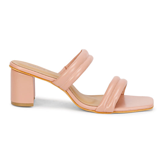 Mozafia Square Toe Strappy -5 Women Heel