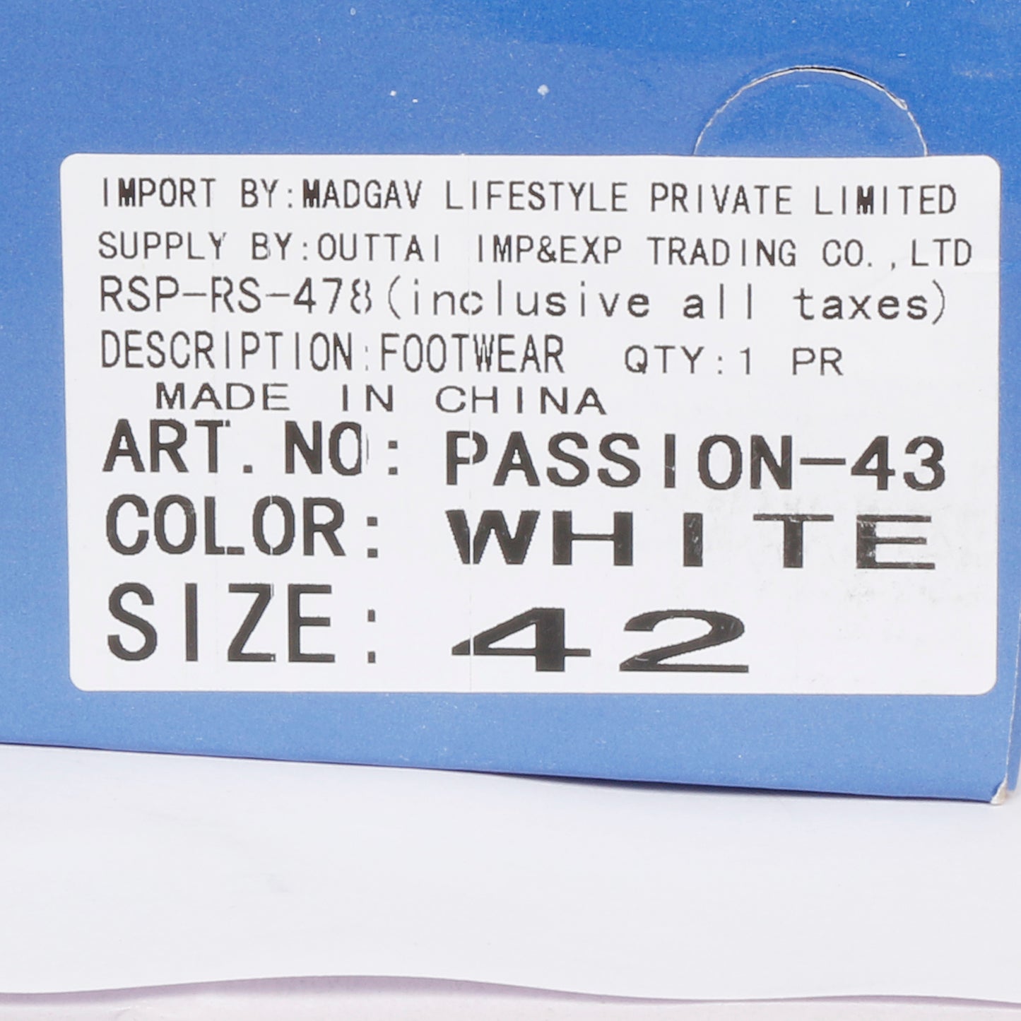 Mozafia Lace Up Men Casual Shoes(MZF-PB-PASSION-43)