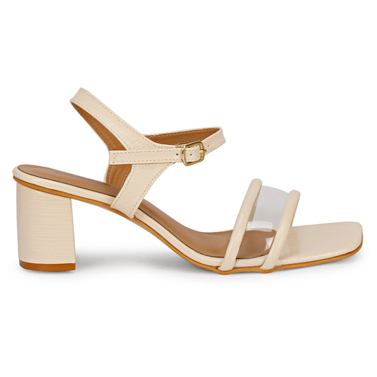 Mozafia Square Toe-Strappy -2 Women Heel