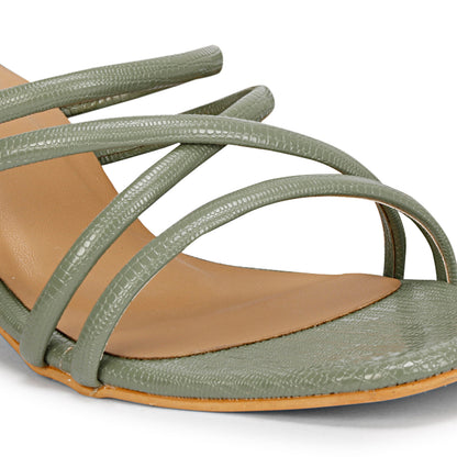 Mozafia Square Toe-Strappy -3 Women Heels