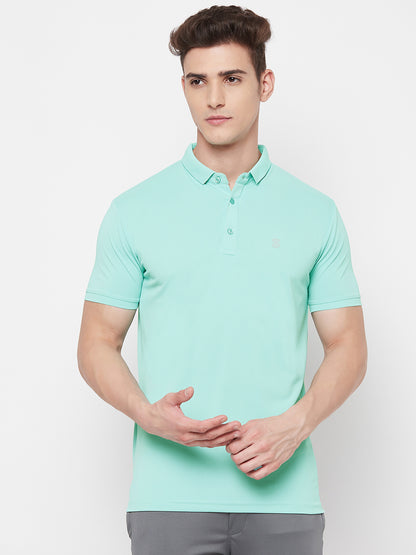 Mozafia Polo Neck Sports Tshirts For Men