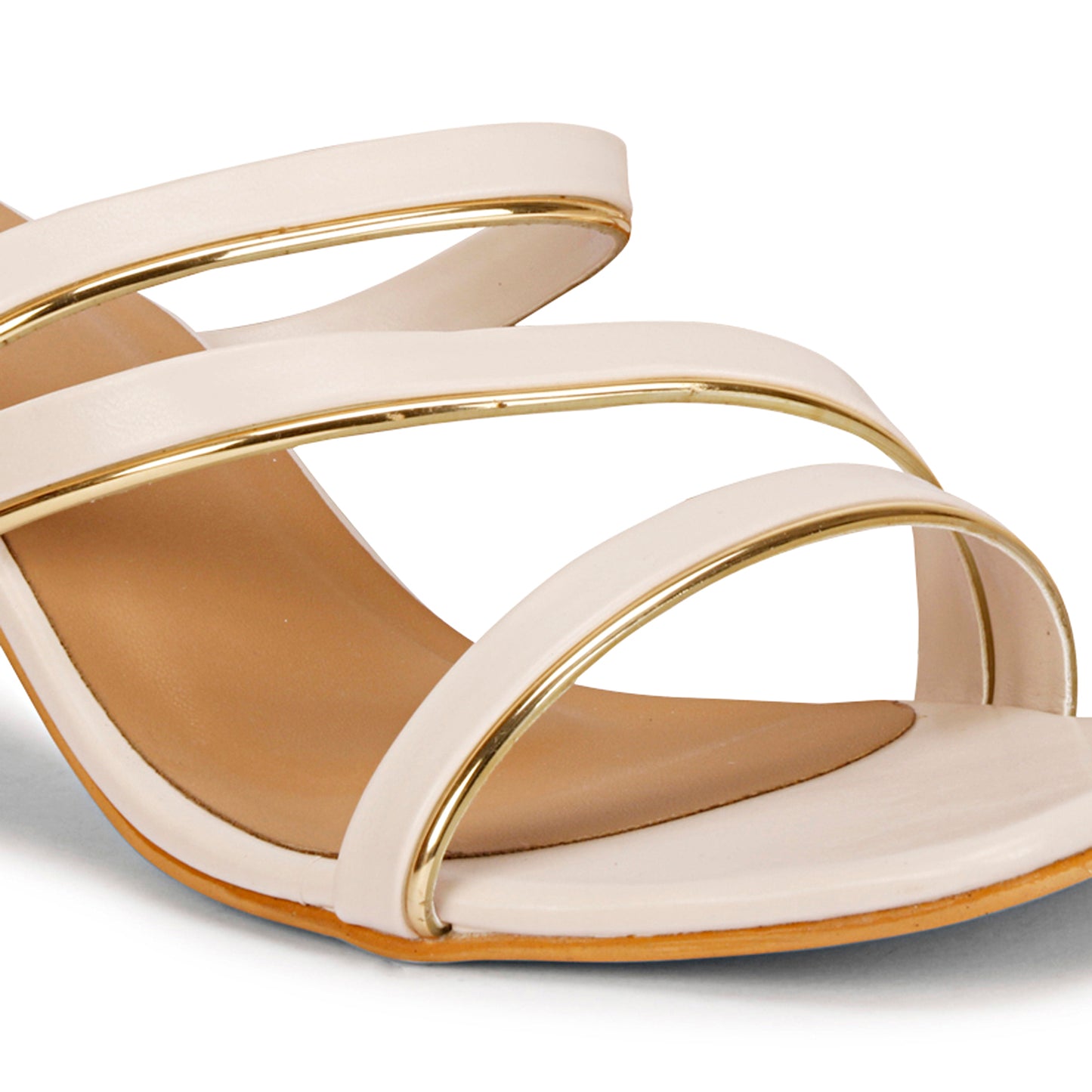Mozafia Square Toe- Strappy - 4 Women Heel