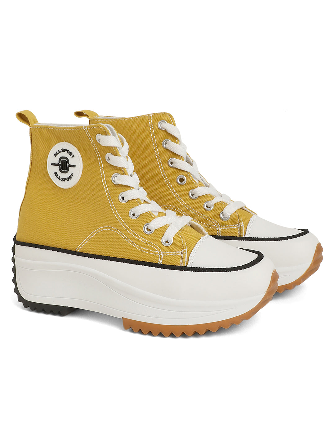 Mozafia Canvas Hike Platform Women Casual Shoe