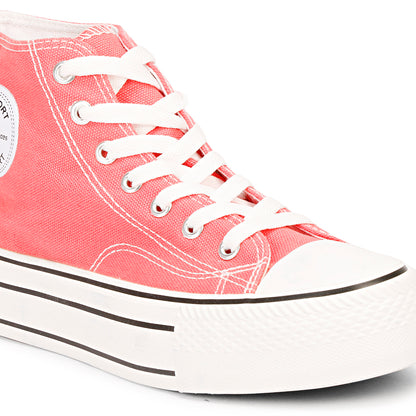 Mozafia Canvas Plim High Cut Women Shoe