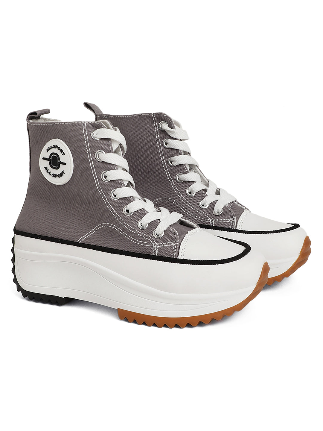 Mozafia Canvas Hike Platform Women Casual Shoe