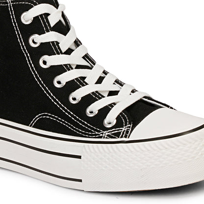 Mozafia Canvas Plim High Cut Women Shoe