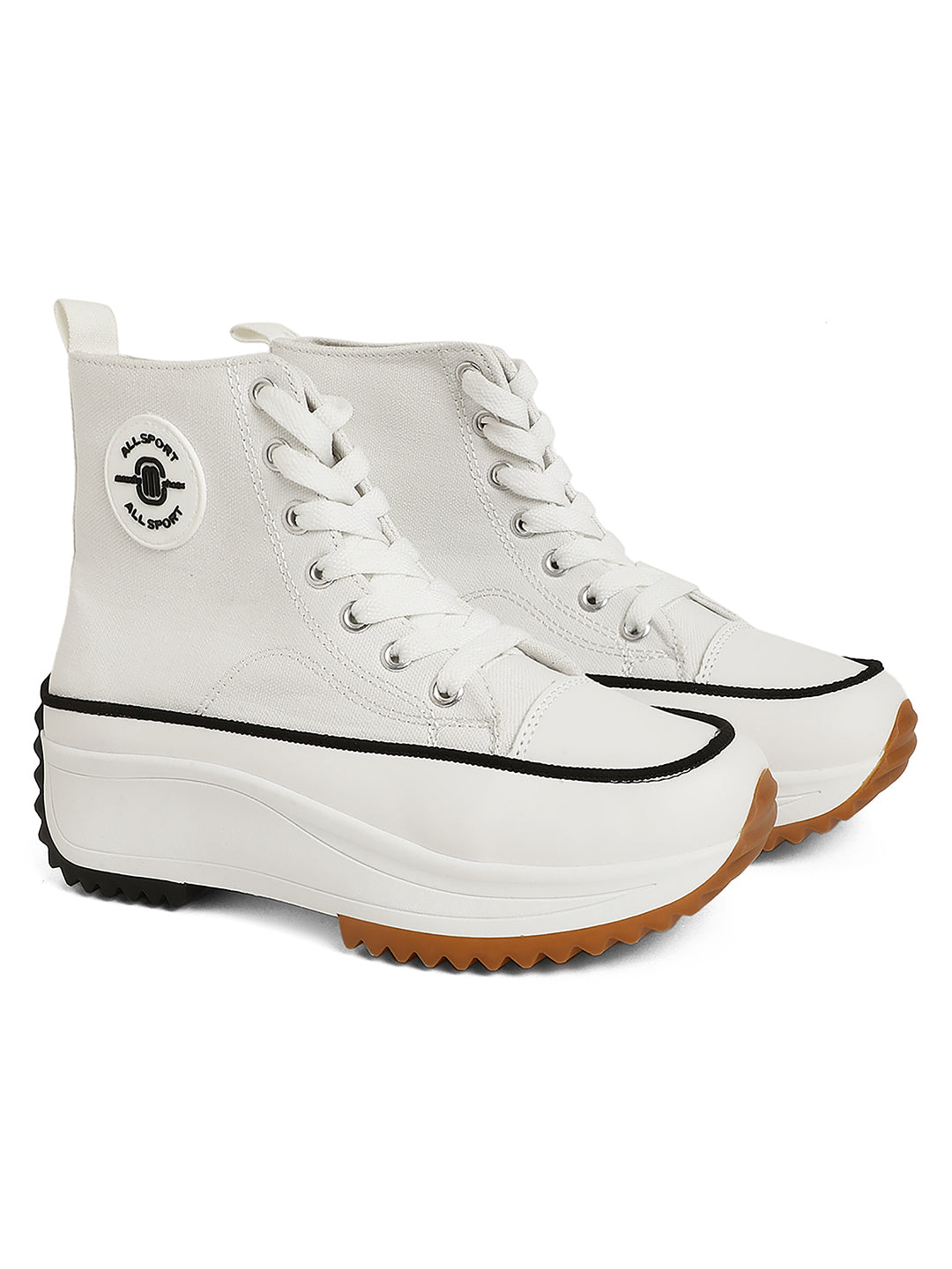 Mozafia Canvas Hike Platform Women Casual Shoe