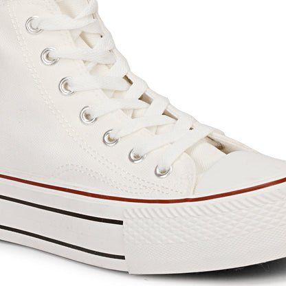 Mozafia Canvas Plim High Cut Women Shoe