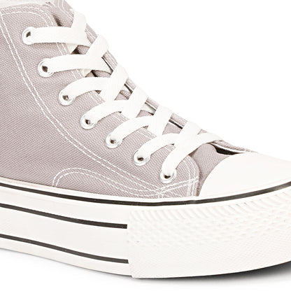 Mozafia Canvas Plim High Cut Women Shoe