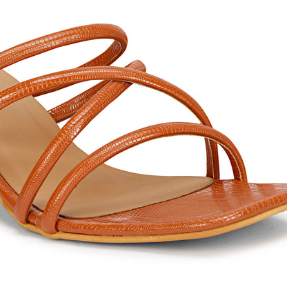 Mozafia Square Toe-Strappy -3 Women Heels