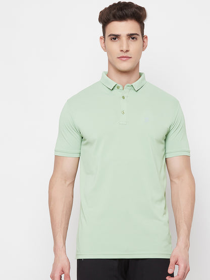 Mozafia Polo Neck Sports Tshirts For Men