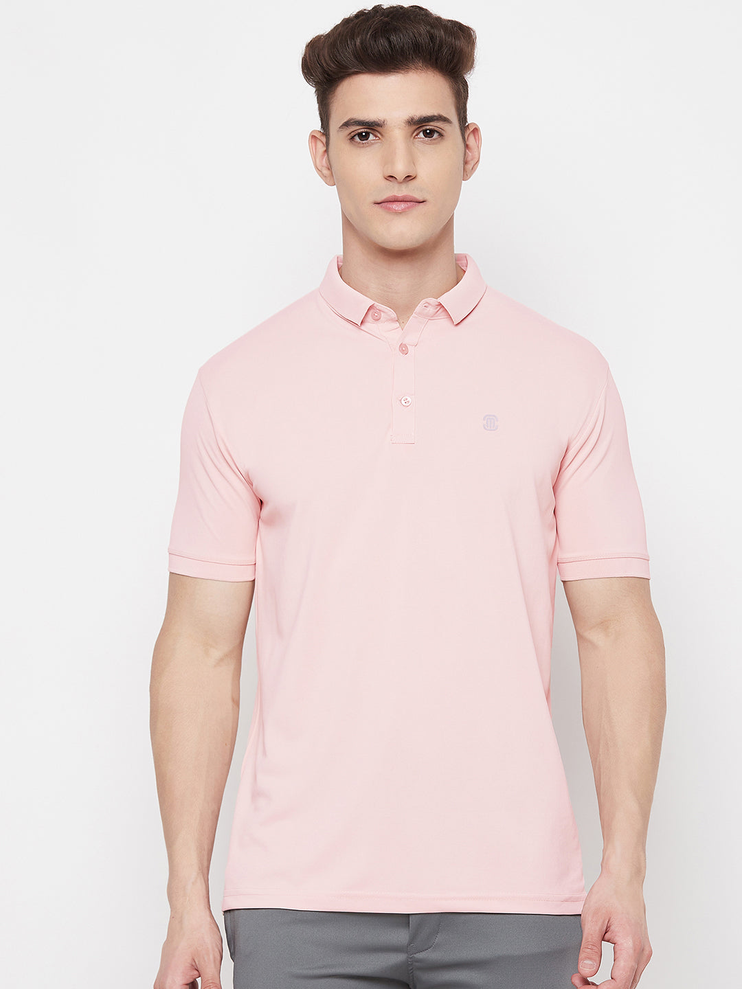 Mozafia Polo Neck Sports Tshirts For Men