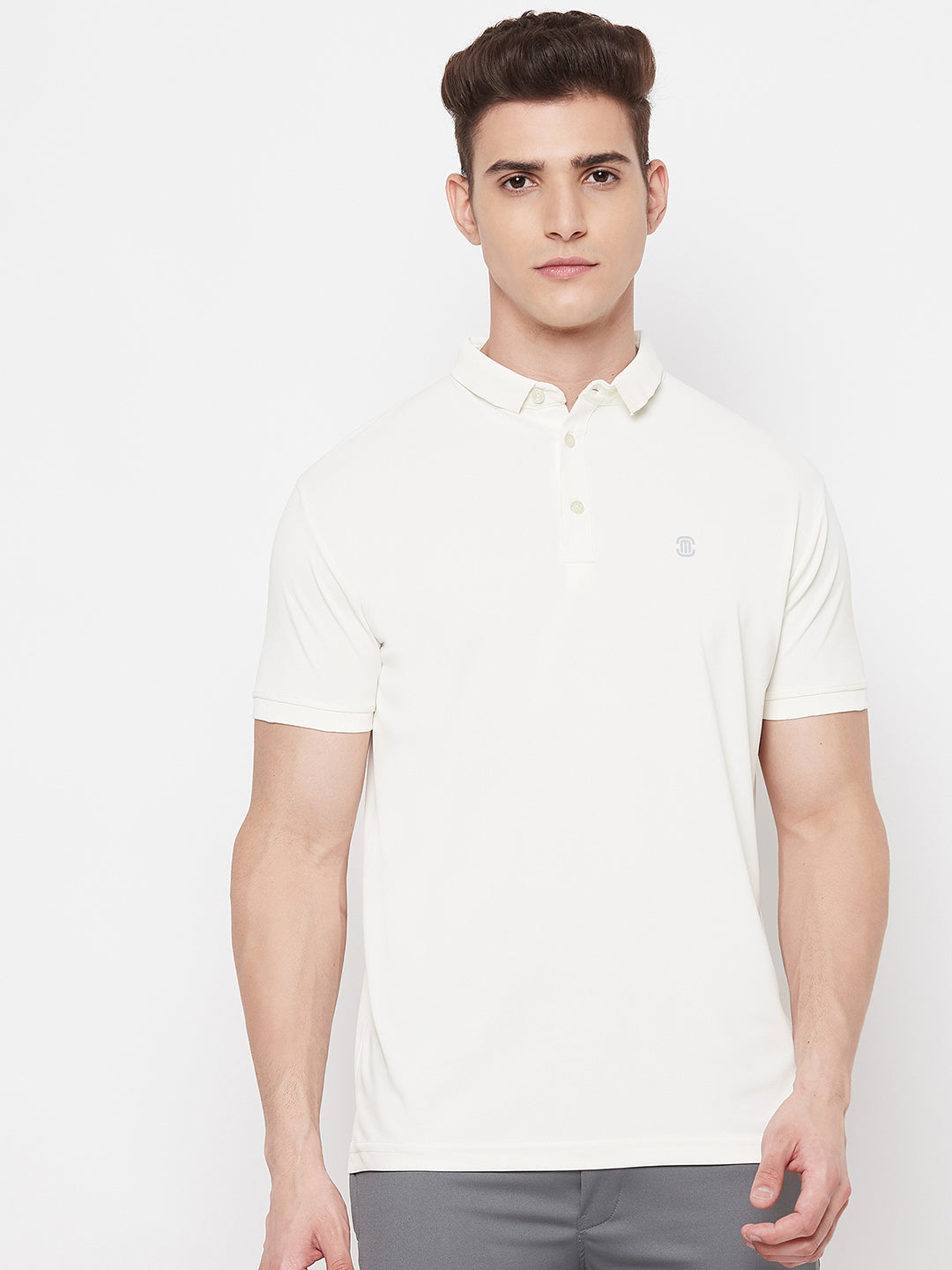 Mozafia Polo Neck Sports Tshirts For Men