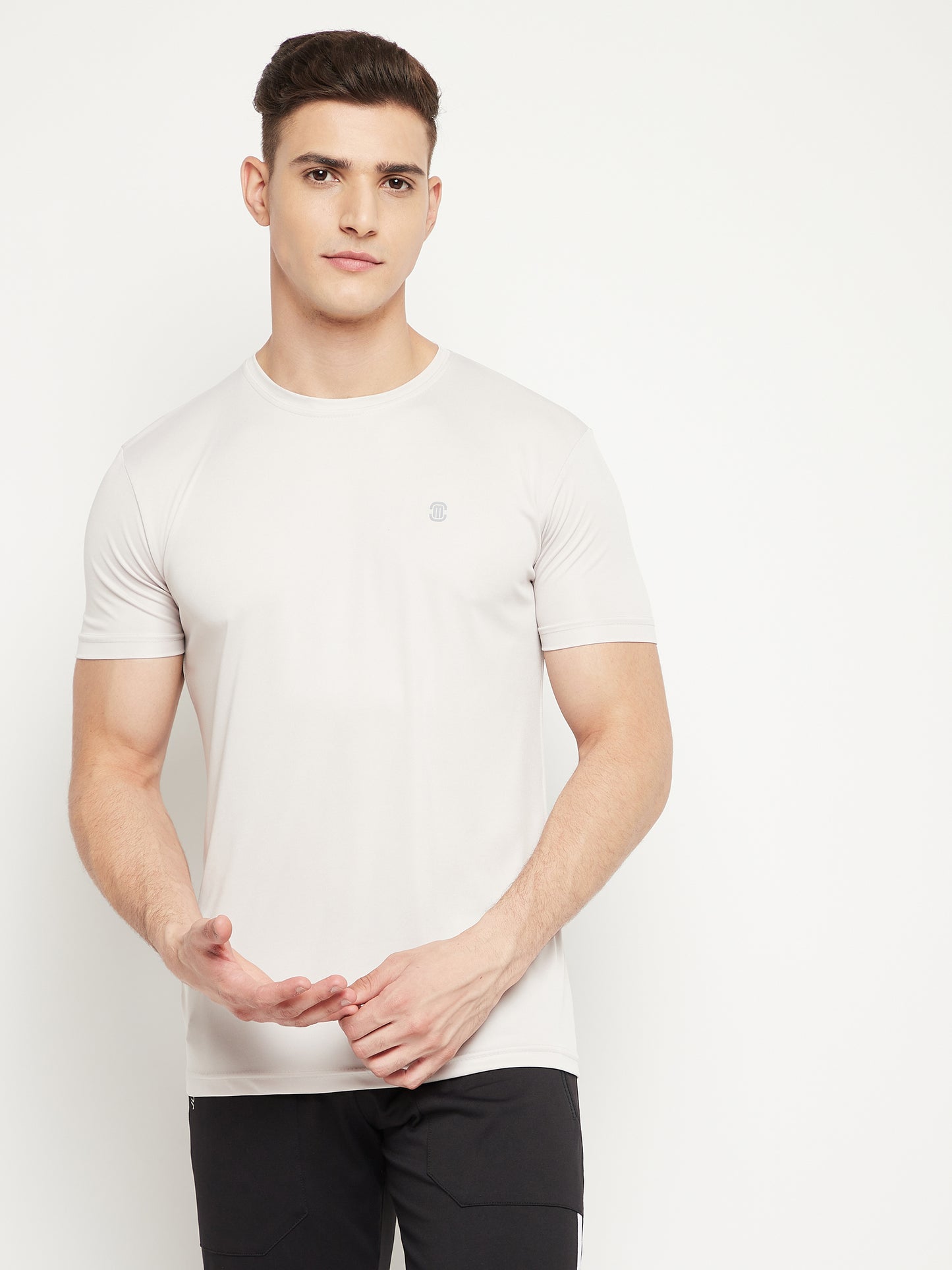 Mozafia Round Neck Sports Tshirts For Men