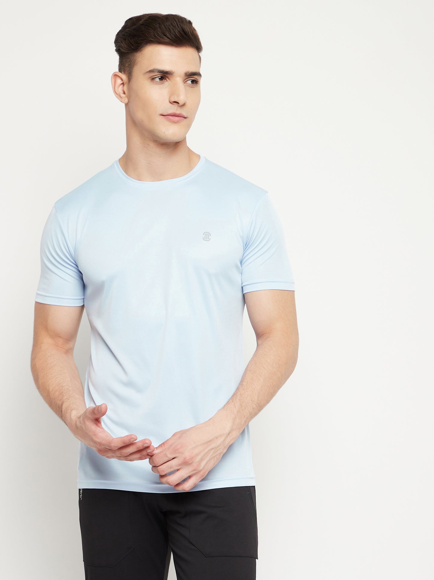 Mozafia Round Neck Sports Tshirts For Men
