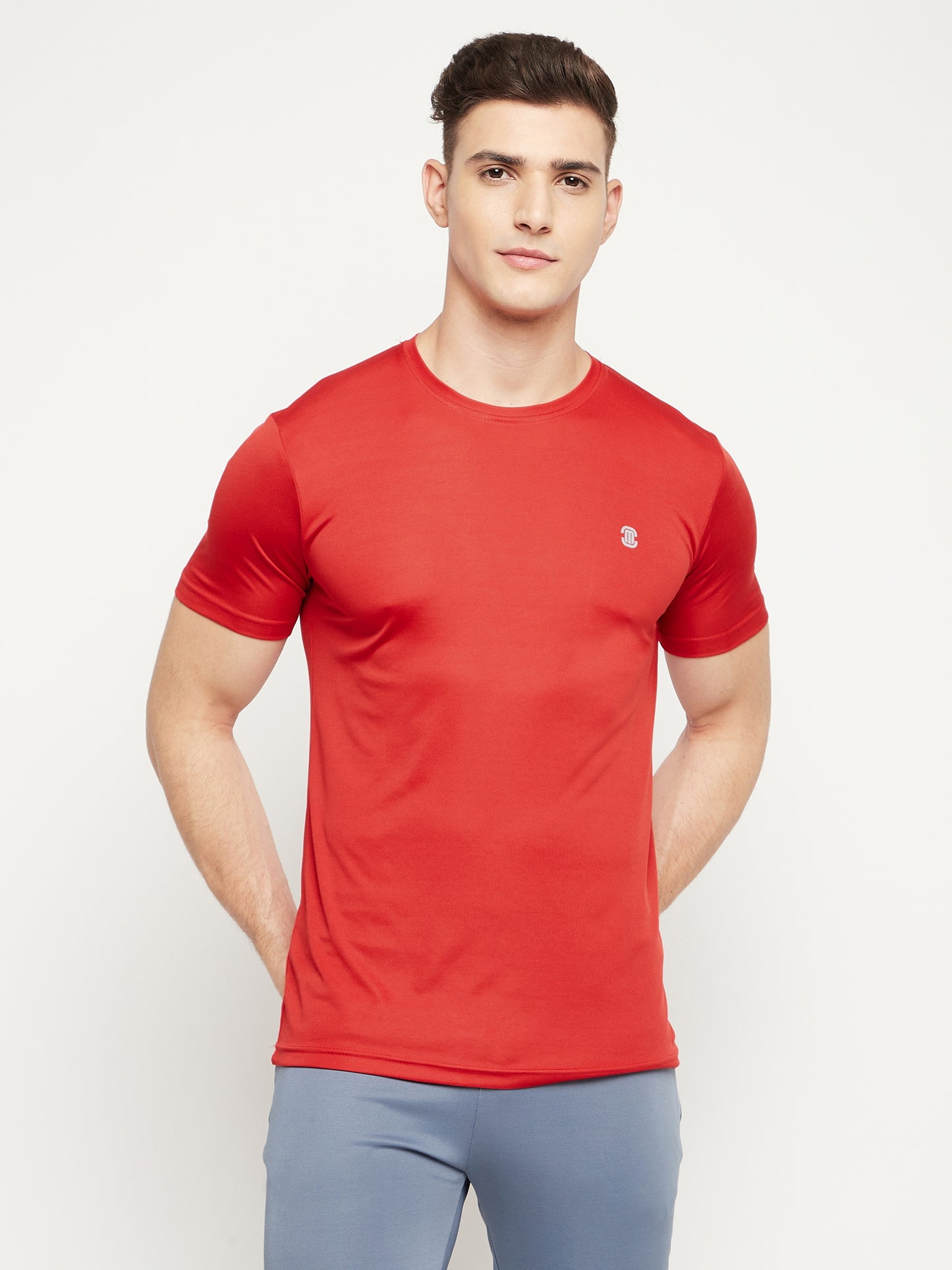 Mozafia Round Neck Sports Tshirts For Men
