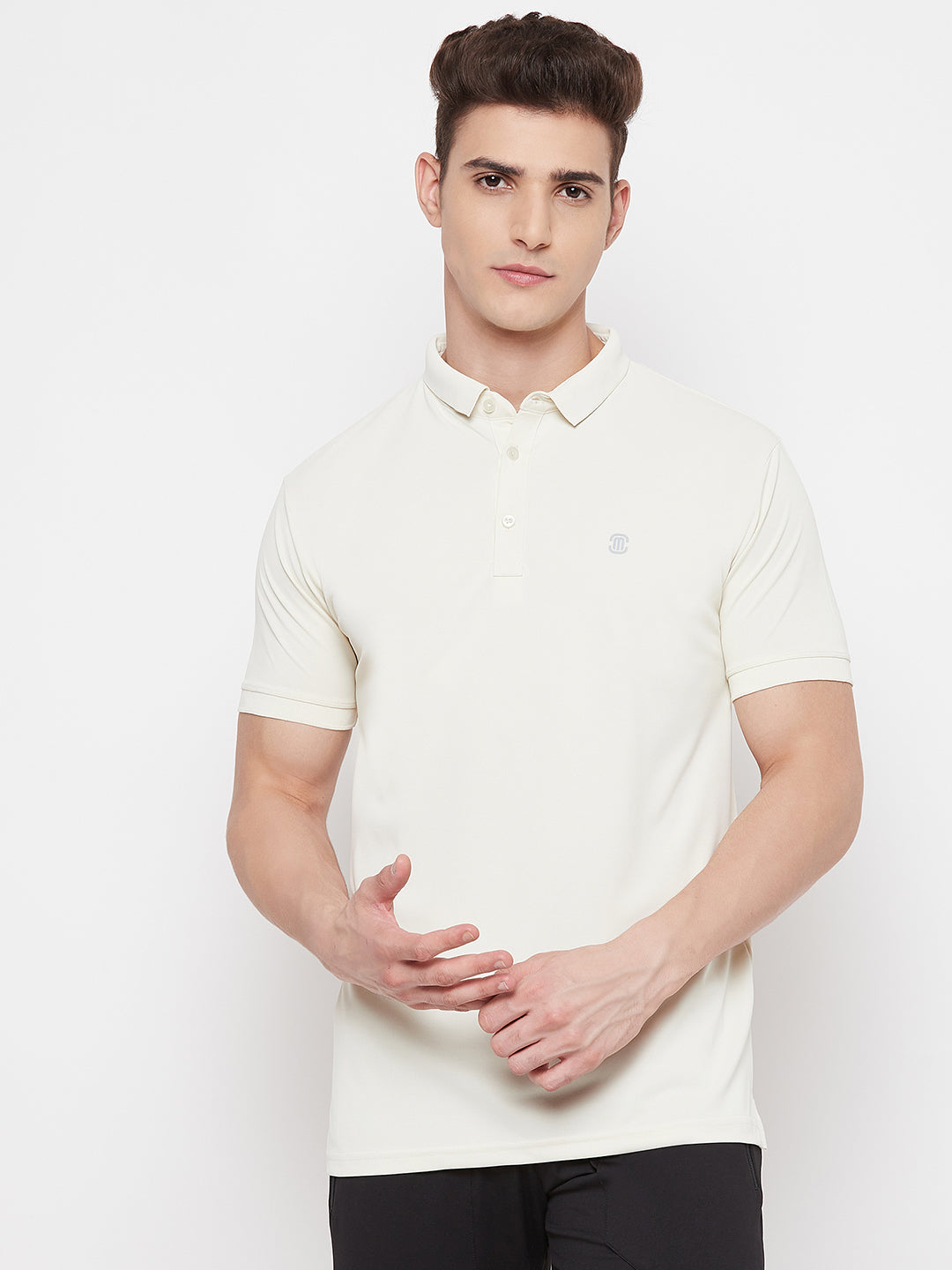 Mozafia Polo Neck Sports Tshirts For Men