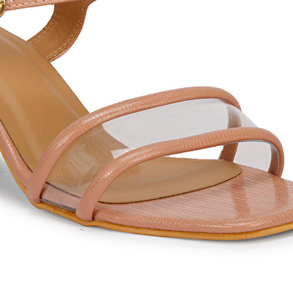 Mozafia Square Toe-Strappy -2 Women Heel