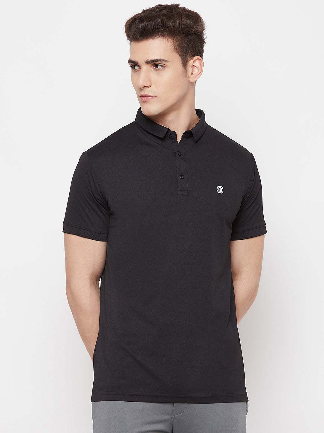 Mozafia Polo Neck Sports Tshirts For Men