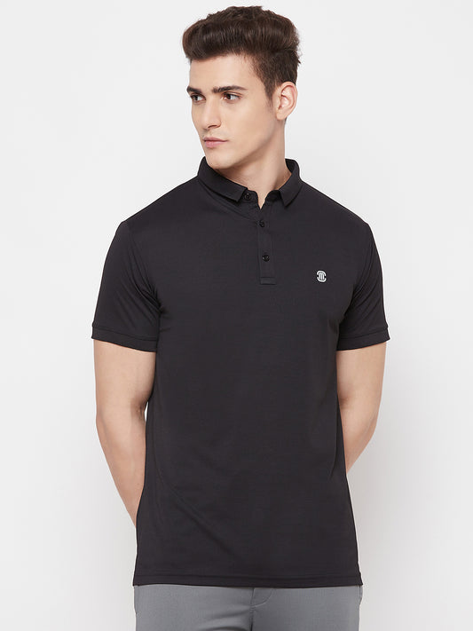 Mozafia Polo Neck Sports Tshirts For Men