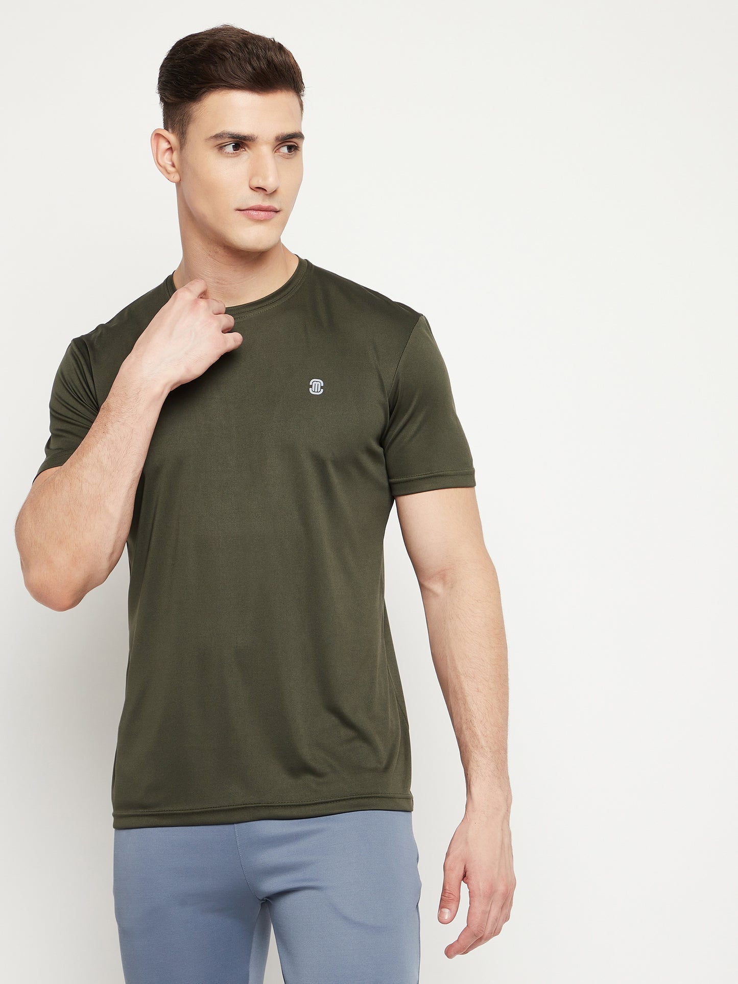 Mozafia Round Neck Sports Tshirts For Men