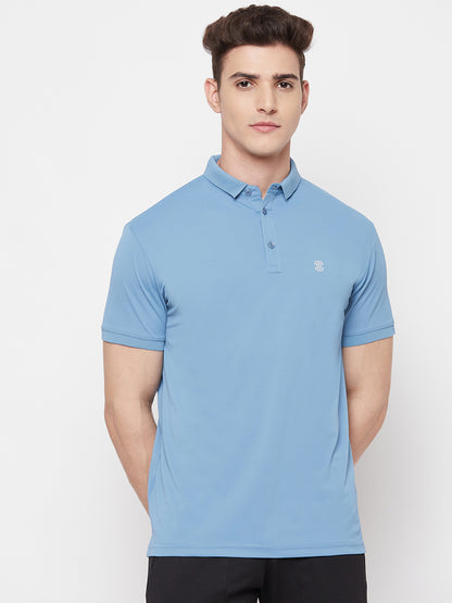 Mozafia Polo Neck Sports Tshirts For Men
