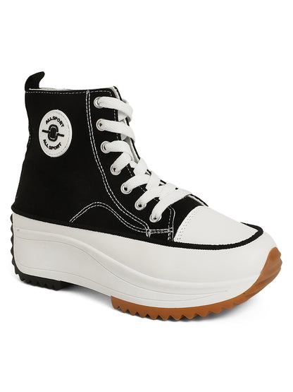 Mozafia Canvas Hike Platform Women Casual Shoe