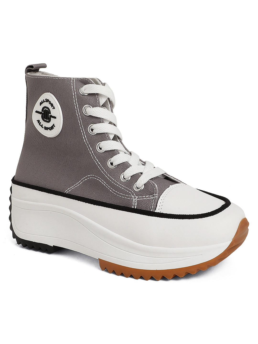 Mozafia Canvas Hike Platform Women Casual Shoe