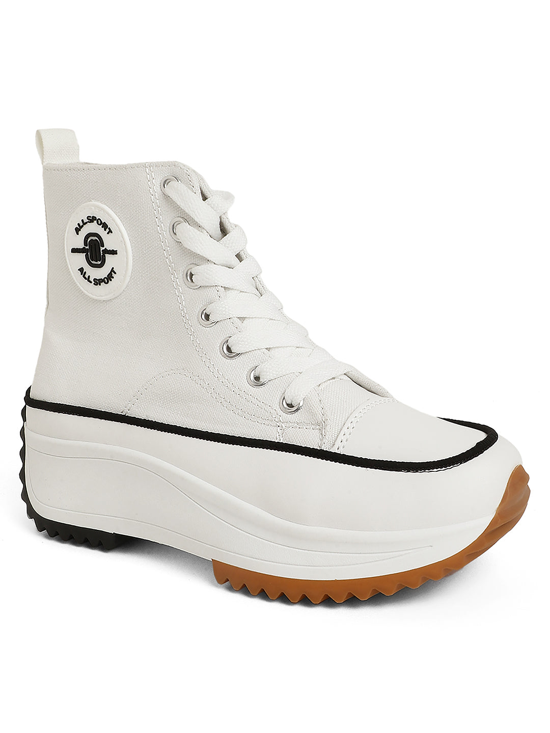 Mozafia Canvas Hike Platform Women Casual Shoe