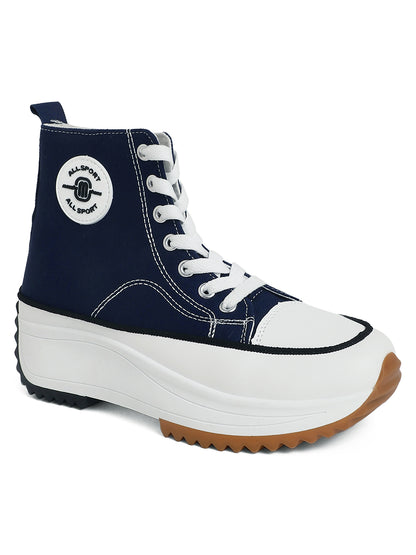 Mozafia Canvas Hike Platform Women Casual Shoe