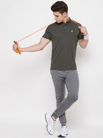 Mozafia Polo Neck Sports Tshirts For Men