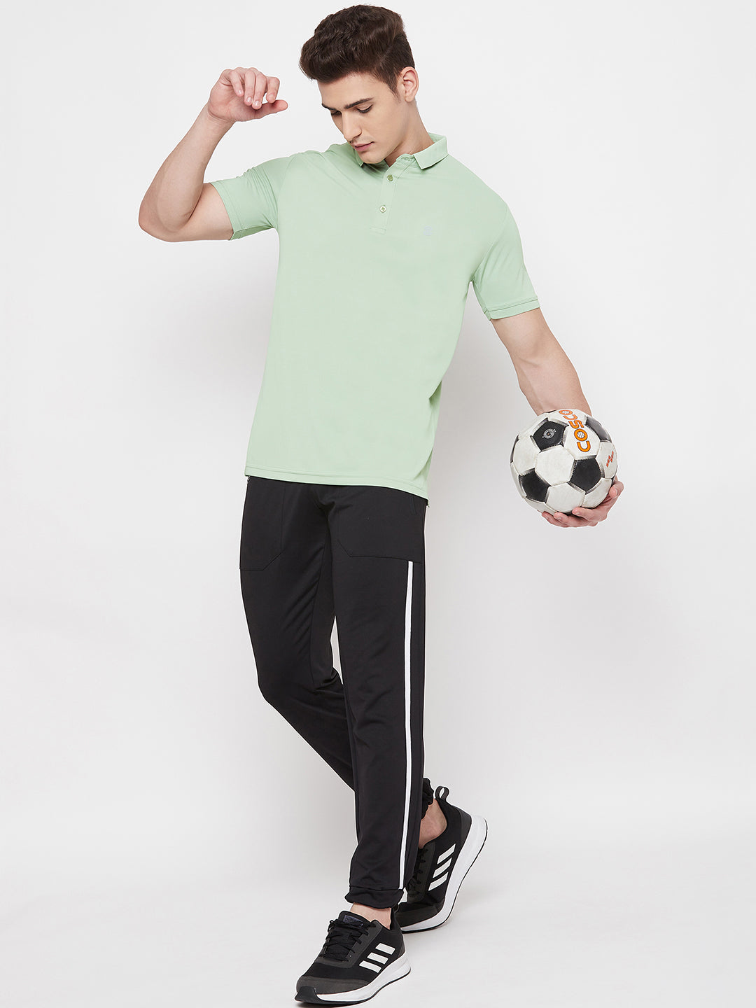 Mozafia Polo Neck Sports Tshirts For Men