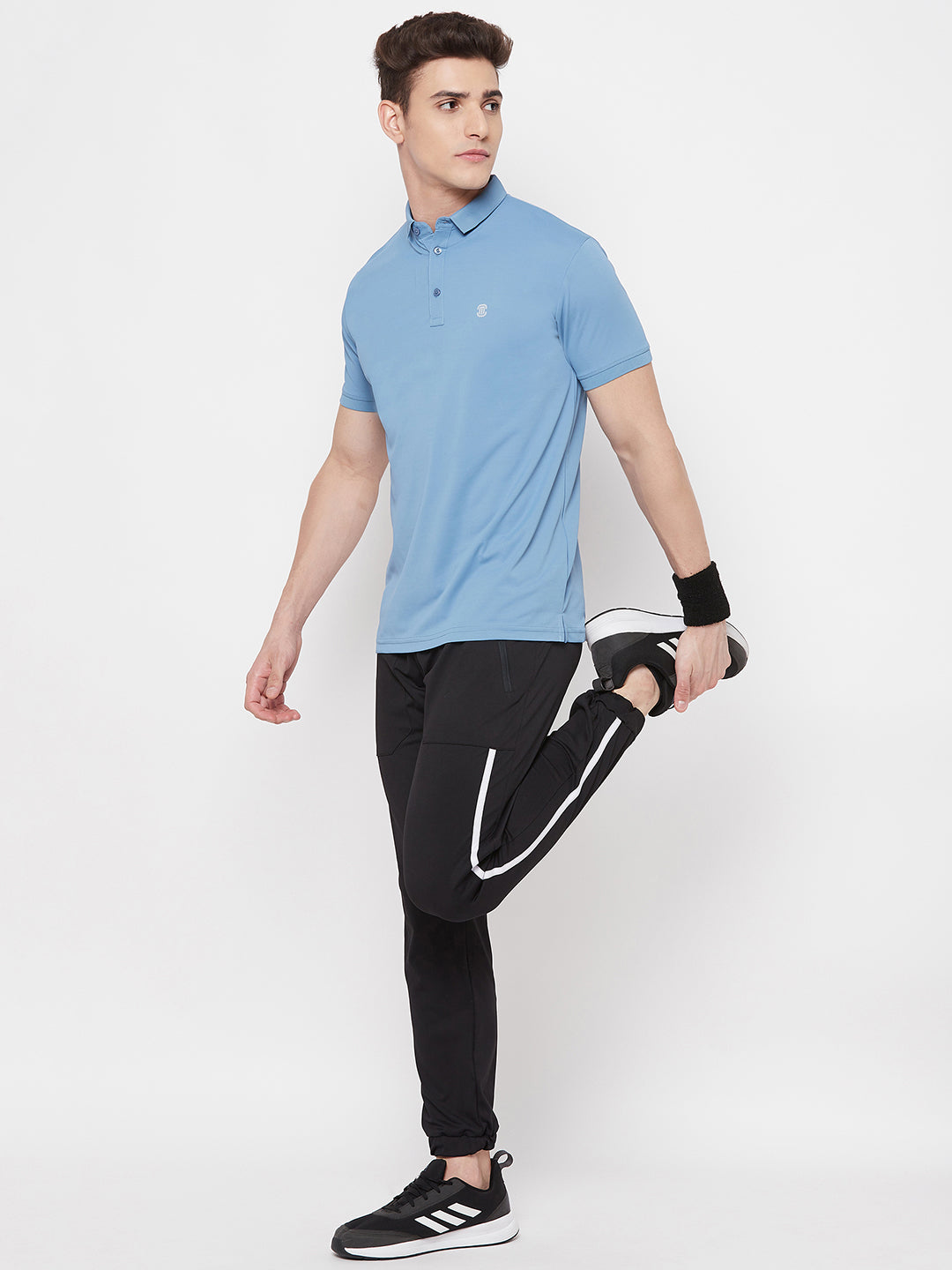 Mozafia Polo Neck Sports Tshirts For Men