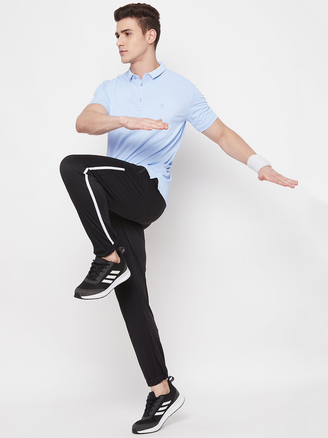 Mozafia Polo Neck Sports Tshirts For Men