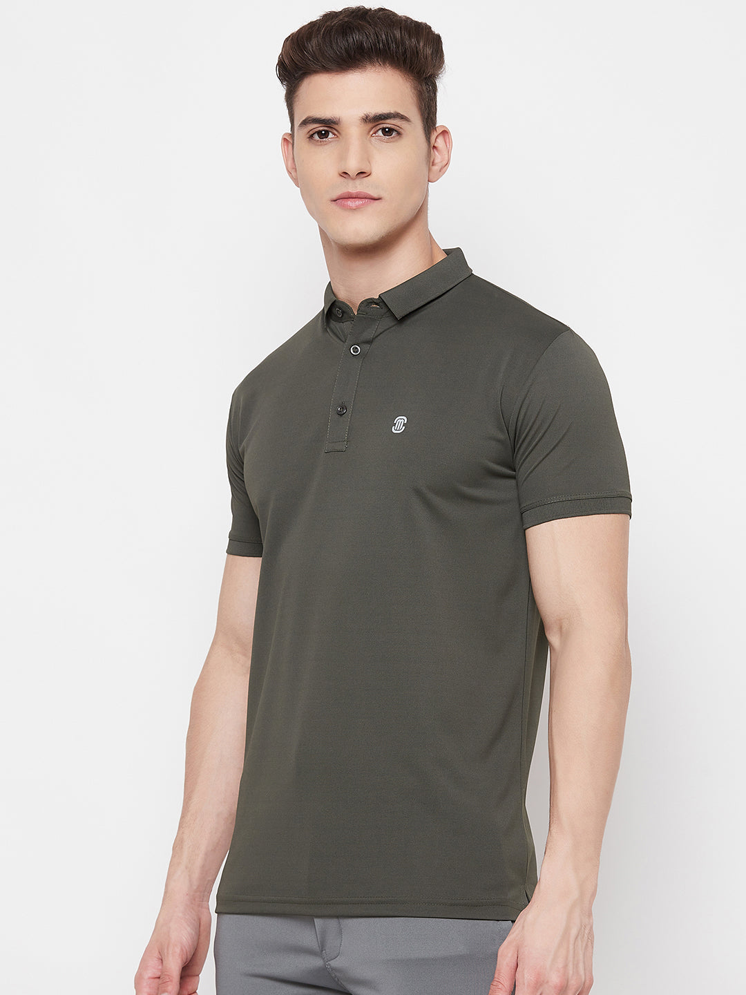 Mozafia Polo Neck Sports Tshirts For Men