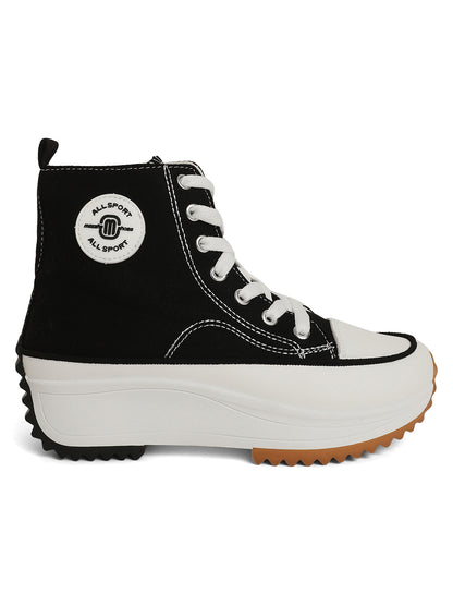 Mozafia Canvas Hike Platform Women Casual Shoe