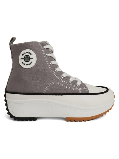 Mozafia Canvas Hike Platform Women Casual Shoe