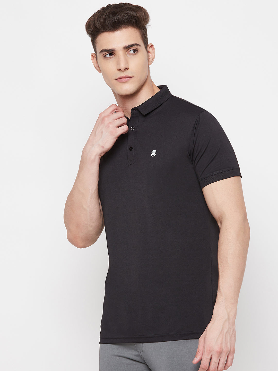 Mozafia Polo Neck Sports Tshirts For Men