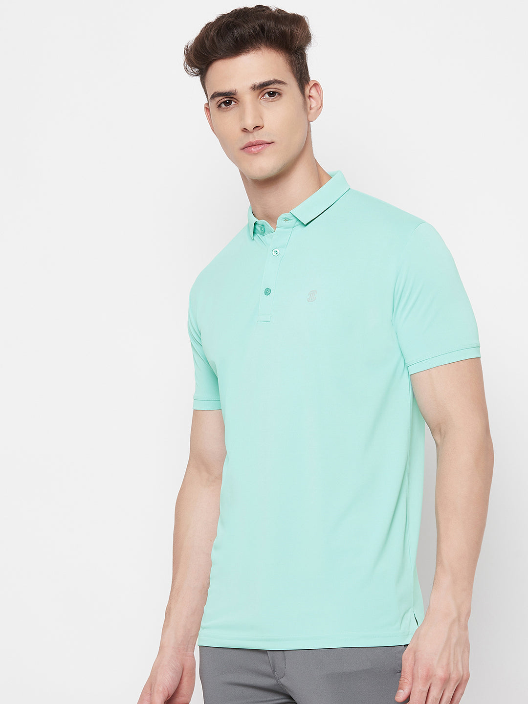 Mozafia Polo Neck Sports Tshirts For Men