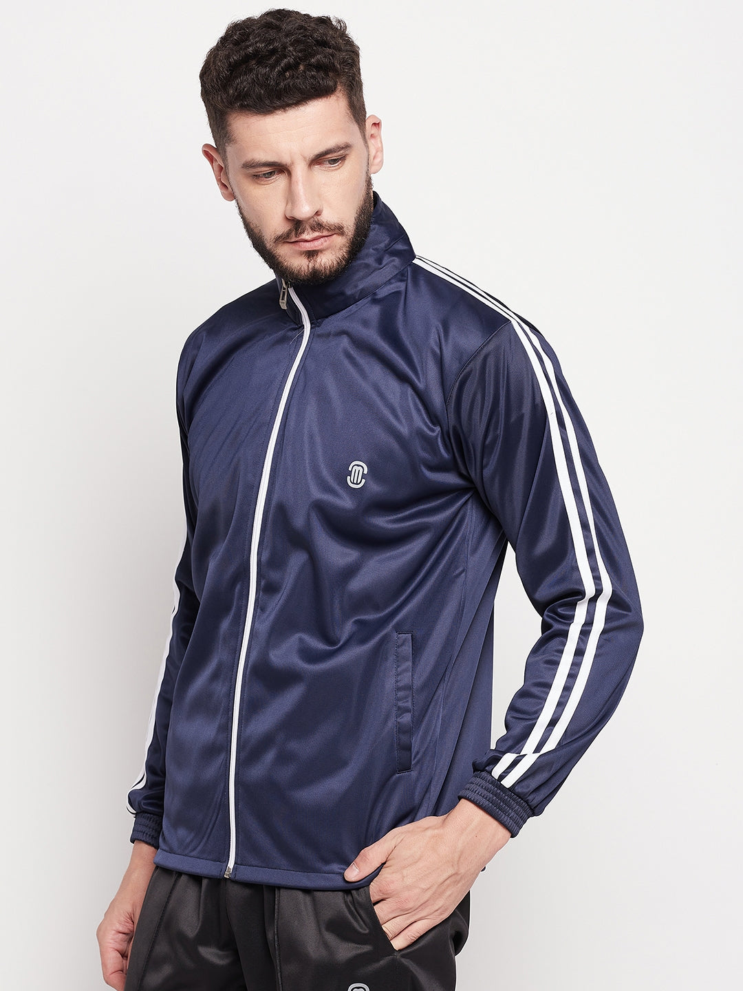 Mozafia Poyster Regular Fit Mens Sports Jacket