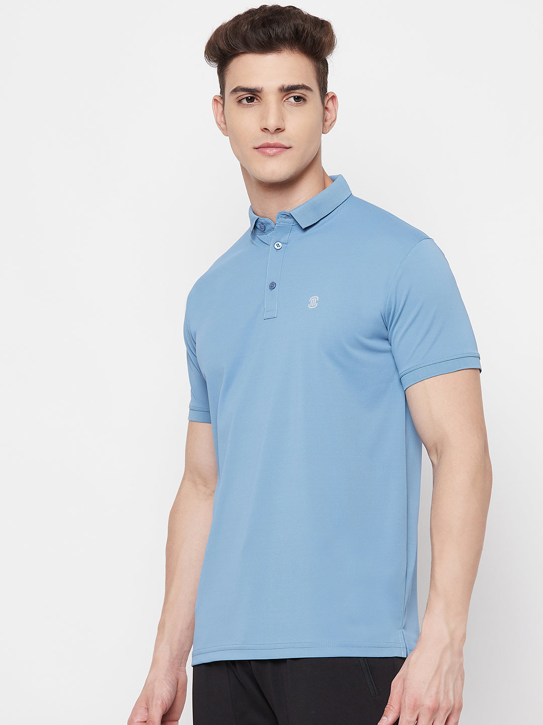 Mozafia Polo Neck Sports Tshirts For Men