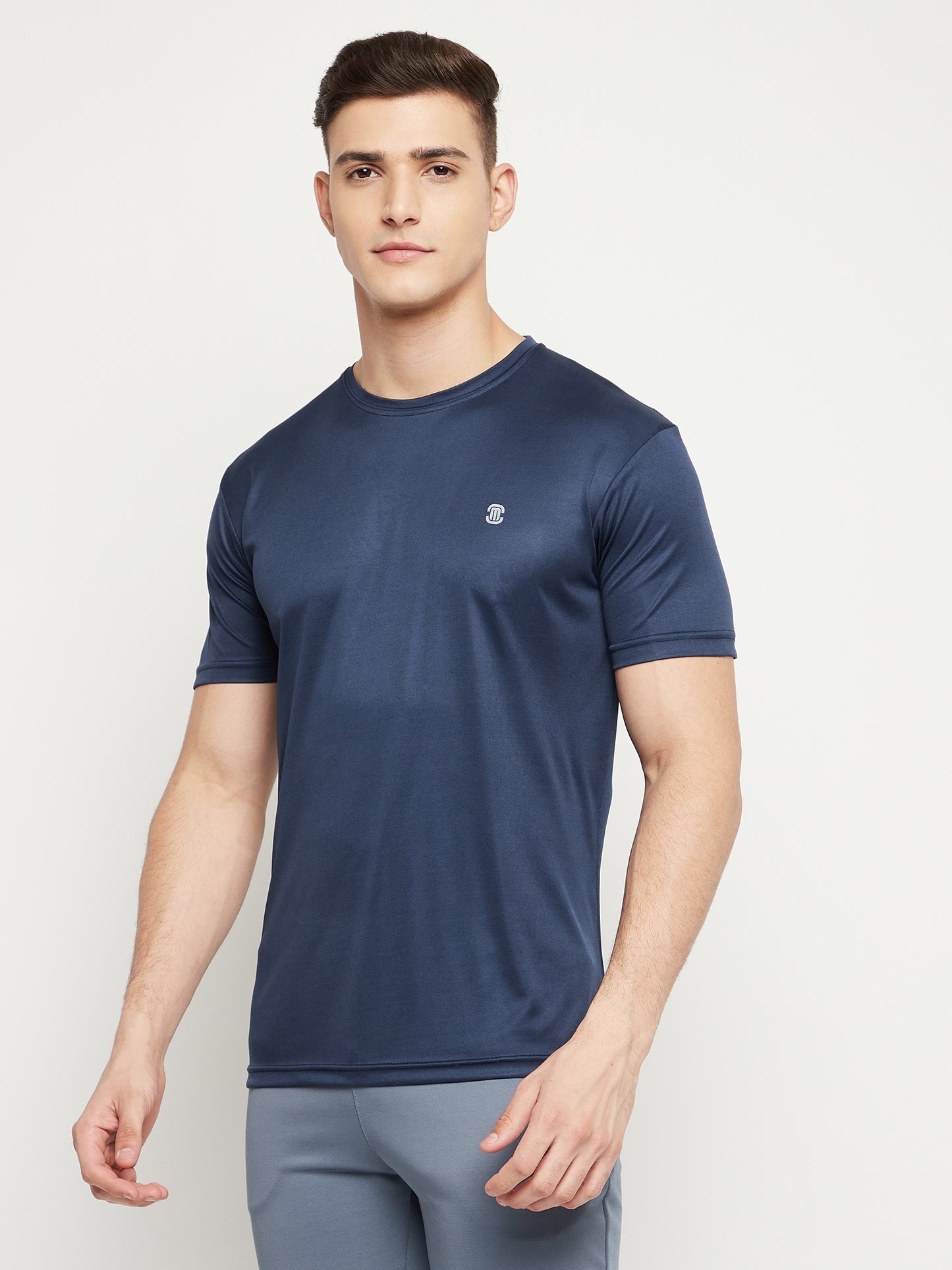 Mozafia Round Neck Sports Tshirts For Men